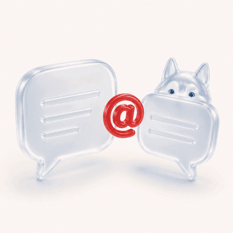 Two YouTube creators brought into one ClipDog conversation with an @mention to compare what each says